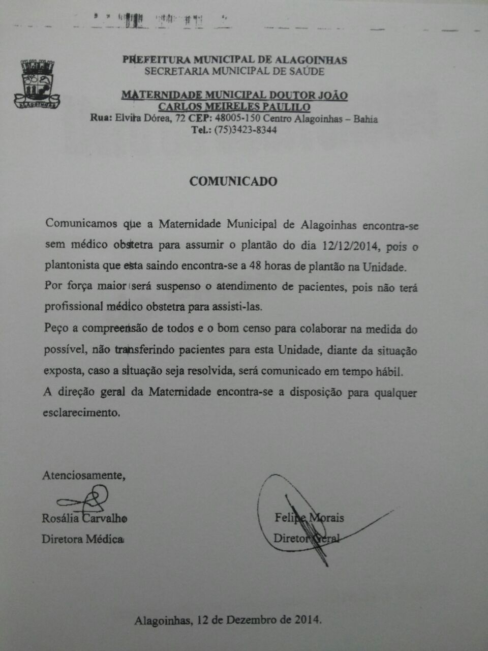 MATERNIDADE DOCUMENTO