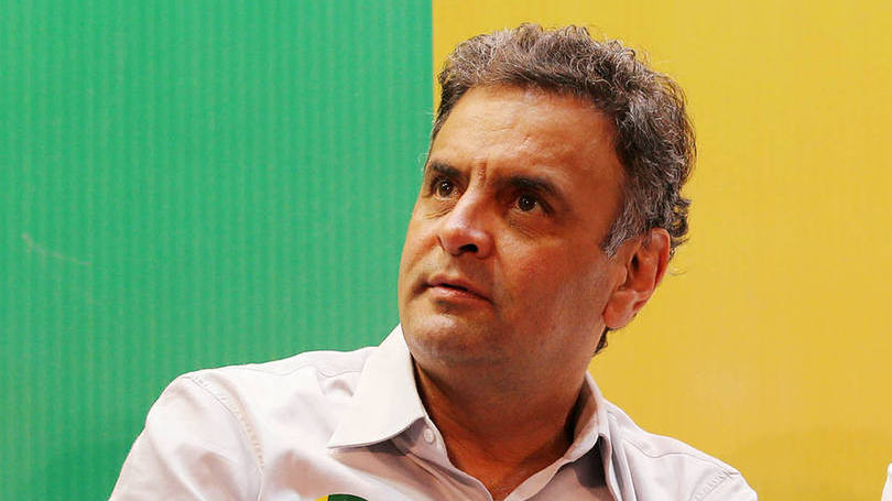 Aécio Neves em evento em São Paulo na última quarta-feira