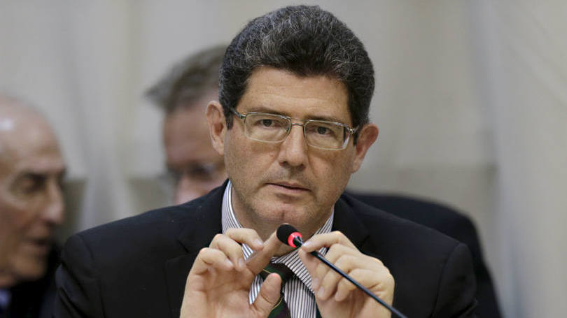 Ministro da Fazenda, Joaquim Levy, durante encontro em Brasília
