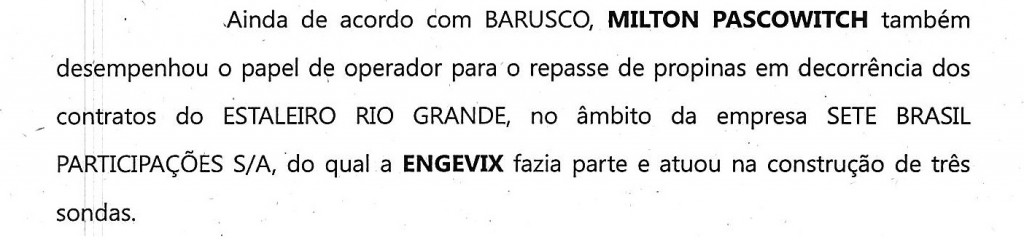 Trecho do pedido de prisão do MPF de lobista da Engevix / Foto: Reprodução