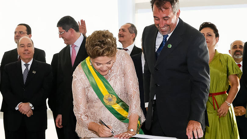 Ministro da Integração Nacional, Gilberto Occhi empossado durante cerimônia de posse de Dilma