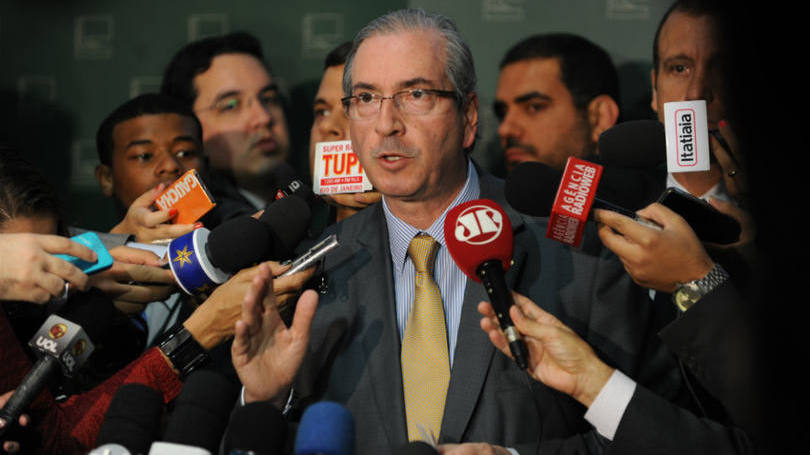 Presidente da Câmara, deputado Eduardo Cunha, concede entrevista coletiva à imprensa