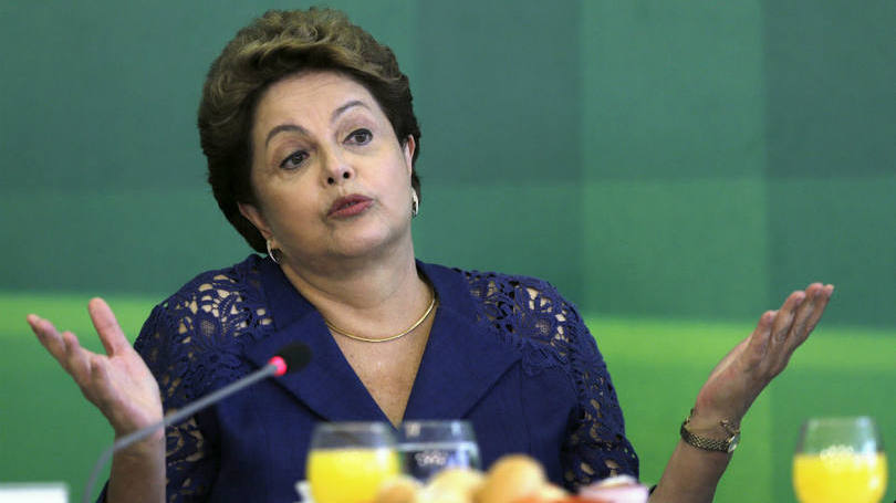 Presidente Dilma Rousseff fala durante café da manhã com jornalistas no Palácio do Planalto, em Brasília 