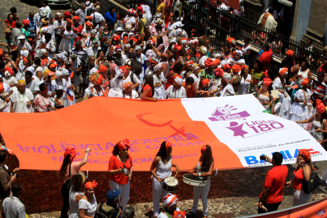Comemorações pelo Dia da baiana de Acarajé se juntam ao Dia Internacional da Não Violência Contra Mulher. Foto: Elói Corrêa/GOVBA