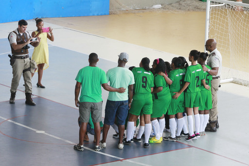 Projeto na Base do Esporte - Futebol Feminino Ginasio do SESI de Simões Filho Foto: Elói Corrêa/GOVBA