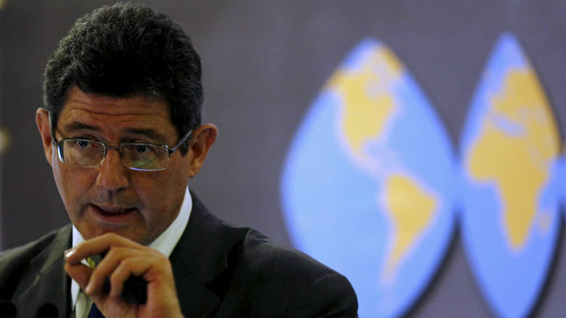 Ministro da Fazenda, Joaquim Levy, durante evento com empresários em São Paulo na semana passada