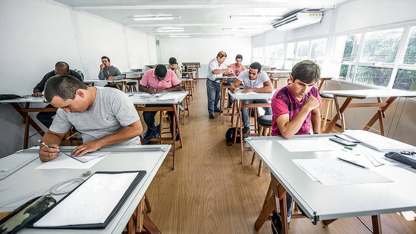 Sala de aula da Kroton