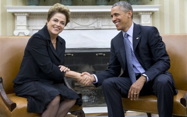 Dilma e Obama em encontro em Washington