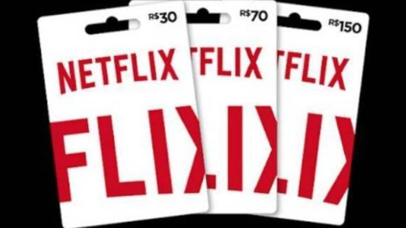 Cartões pré-pagos do Netflix