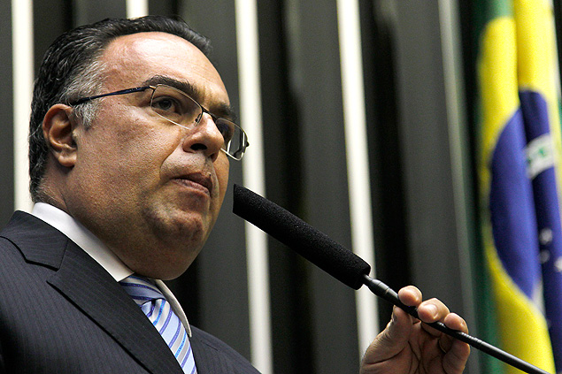 O deputado André Vargas (PT-PR) no plenário da Câmara