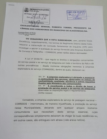 CPI CORREIOS ALAGOINHAS