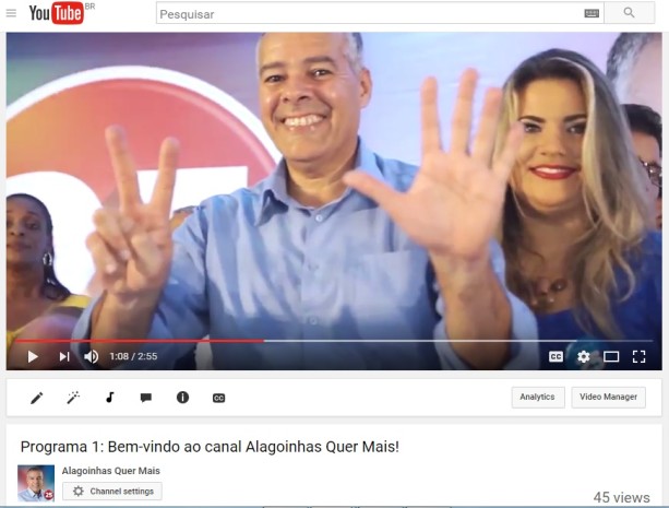 Canal no Youtube