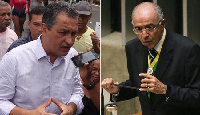 Rui destaca obras do governo na capital; Aleluia critica intenção de nacionalizar campanha - Foto: Raul Spinassé l Ag. A TARDE e Marcelo Camargo l Agência Brasil