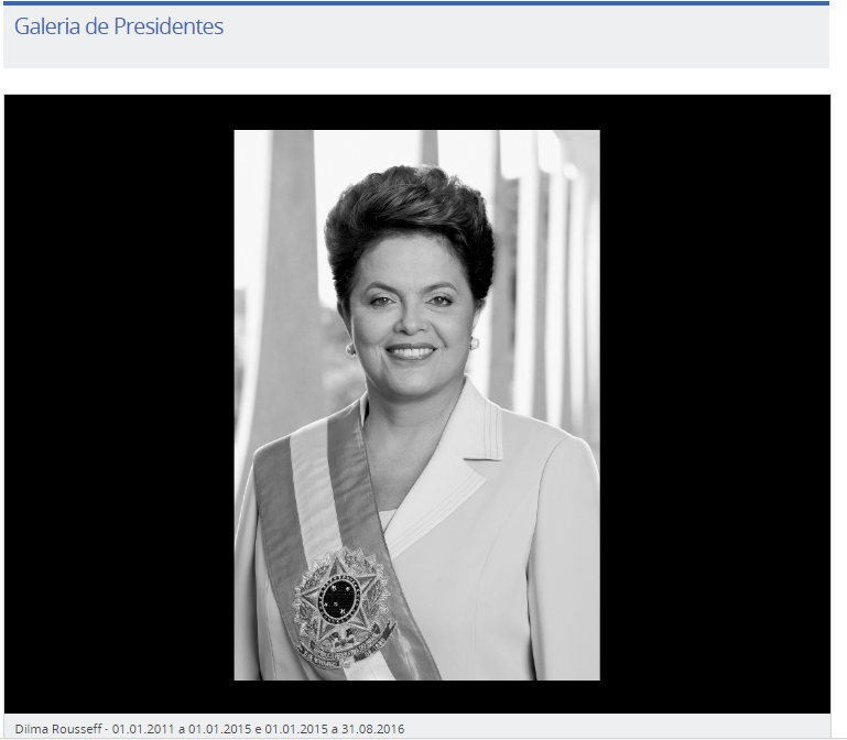 Dilma Rousseff na galeria de presidentes